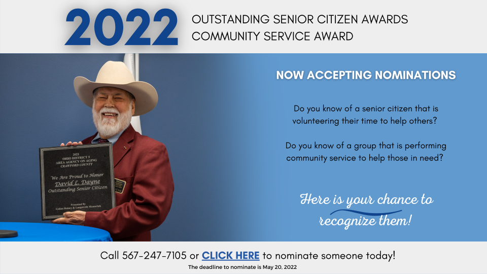 Outstanding Senior Nomination 2022 banner